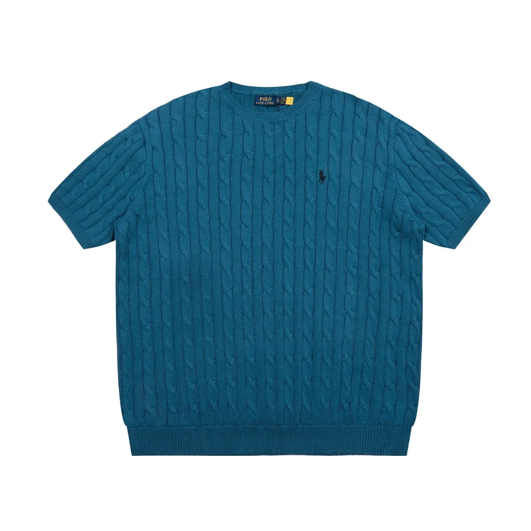 🅿️170 "Top quality" Style number: DS052# (not off the shelves all year round) [Ralph Lauren men's round neck solid color pony embroidered logo knitted short sleeves] ✅Ralph Lauren classic basic versatile men's knitted short sleeves for all seasons ✅Main supply platform live broadcast Wholesale entities Replenish when out of stock Not off the shelves ✅ZP quality 1:1 version Scan the code to enter the GF website Counter quality ✅Detailed quality The only one in Guangzhou Imported high-quality cotton yarn, focusing on high-end, cost-effective, good quality needless to say ✅The version is restored to the original order, the maximum size can be worn up to 200 pounds, loose, comfortable and stress-free ✅The upper body is simple and easy to match, a must-have for men ootd. Good-looking clothes are never picky. A must-have recommendation for men's wardrobe. Size: S-XL Color: Black White Gray Khaki Navy Blue Gentleman Lake Blue